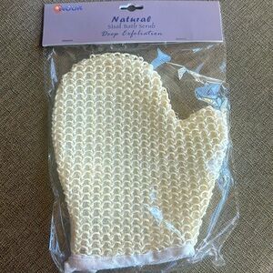 bath scrub glove with hand insert